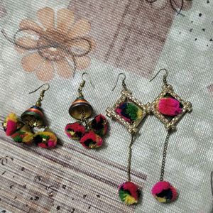 2 Pair Of Beautiful Handmade Earrings