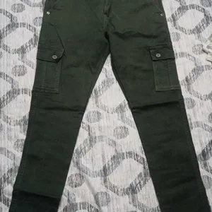 Green Imported Cargo Jeans For Mens