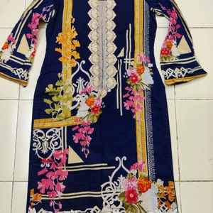 Combo Of Original Firdous And Handblock Print Dre