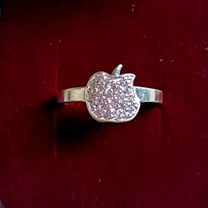 Price Drop🎉 Real Chandi /silver Ad Ring Beautiful Apple Design