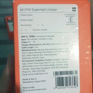 Mi 27watt Superfast Charger (copy)