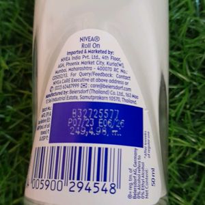 pack of 1 nivea deodorant natural glow roll-on