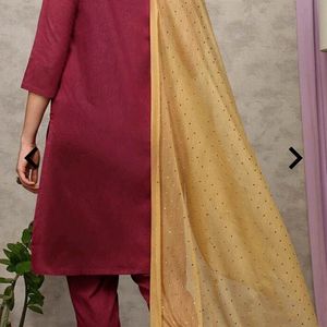 Anubhutee Kurta Pant Dupatta Set