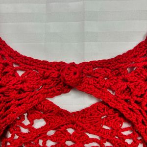 Red Crochet Crop top 🐞