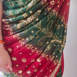 Heavy Embroidery Saree