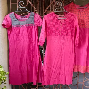 Combo Of 3 Branded Kurtas For Women