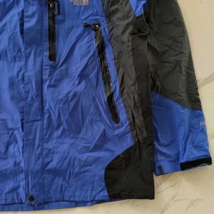 NORTH FACE GORTEX HOODED WINDCHEATER BLUE JACKET