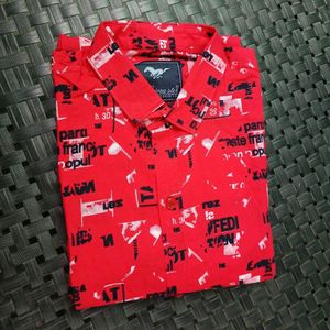 Mens Red Colour Shirt New