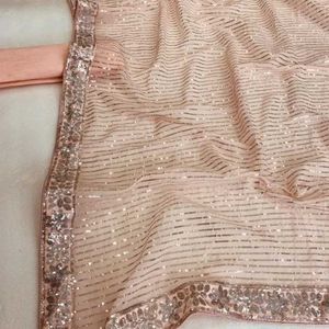 Embroidered Georgette Saree