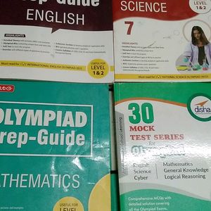 4 Bokks Of Class7 Olampiad Books For Lev1 And 2