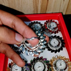 Original Glass Stone Watch Rings