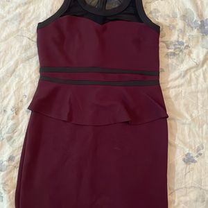 Maroon Dress