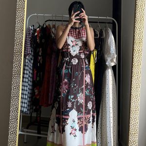 Anthropologie Vineet Bahl Garden Collage Maxi