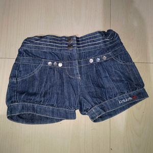 Denim Girls Shorts