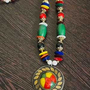 Multicolour beads neck piece new Goa