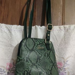 Lavie Snake Skin Print Sling Bag