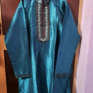 Designer Kurta Pajama ( chanderi Silk)