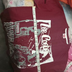 Lee Cooper Maroon Tshirt(Men's)