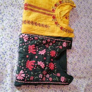 2kurti +Wedding Saree