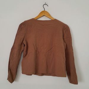 Brown Casual Top (Women's)