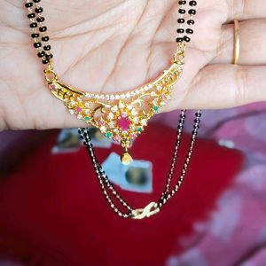 Fancy Ad Diamond Mangalsutra For Women