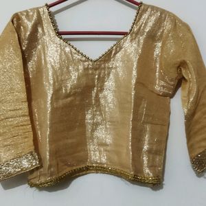 Golden Ethnic Top