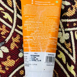 (80 g) The Derma Co Sunscreen SPF 50 PA++++1%