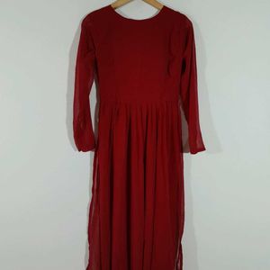 Maroon Maxi Style Top For Women's