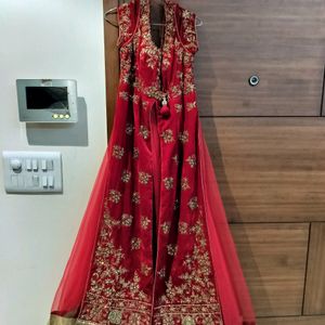 A Red Colour Suit-type Lehenga