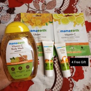 Mamaearth Vitamin C Body Wash + 4 Free Gifts