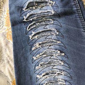 Blue Rugged Jeans