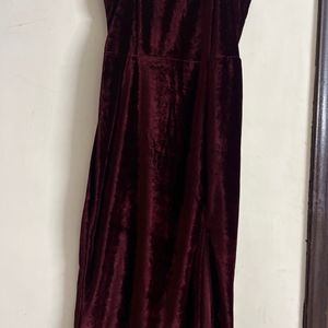 Velvet Body Hugging Dress