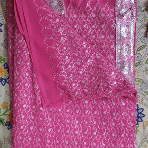 Magenta Pink Saree