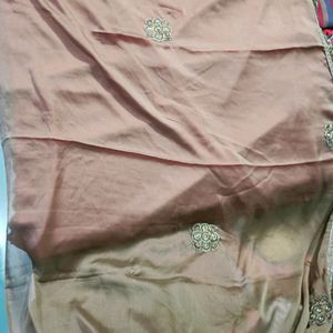 Beautiful Two Colour Combination Saree