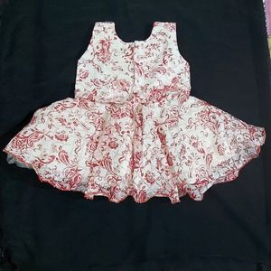 Baby Cream Color Frock