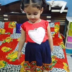 baby Girl top Skirt Combo