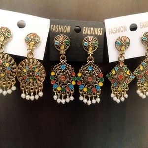 Rainbow Colored Earrings