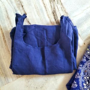 Royal Blue Kurta With Inner