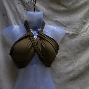 SEXIEST OLIVE BEACH WEAR BRALETTE