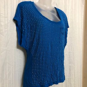 Rock & Republic Blue Back Stylish Top