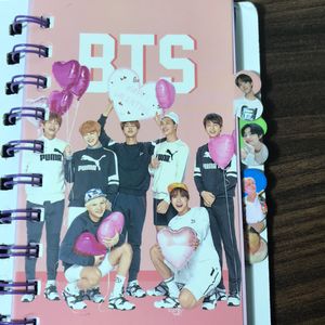 Bts Diary With A Cute Key Chain Of BT21 ( TATA )