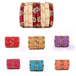 Silk Thread Bangles Set