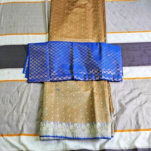 New Saree And Blouse With Tag