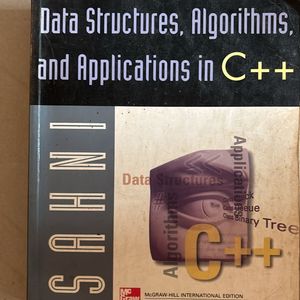 Data Structures, Algorithms, Applications In C++