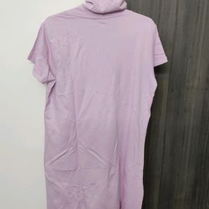 Pink Causal Wear T- Shirt Dress