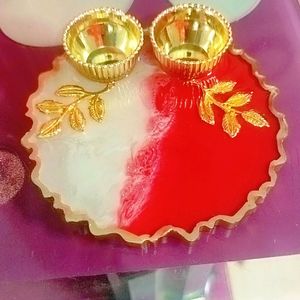 Resin Mini Rakhi Platter