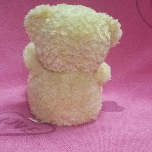 YELLOW FLUFFY FURRY TEDDY BEAR