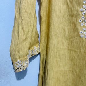 Beautiful Yellow Kurta