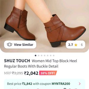 Women Shuz Touch Ankle Boots