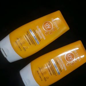 2 pckt suncreen  lotion